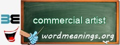 WordMeaning blackboard for commercial artist